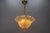 Gold Mid-Century Italian Murano Glass Gold Inclusion Foliage Pendant Light, 1950s For Sale - Image 8 of 18