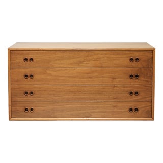 Vintage Four-Drawer Chest in Walnut, 1960 For Sale