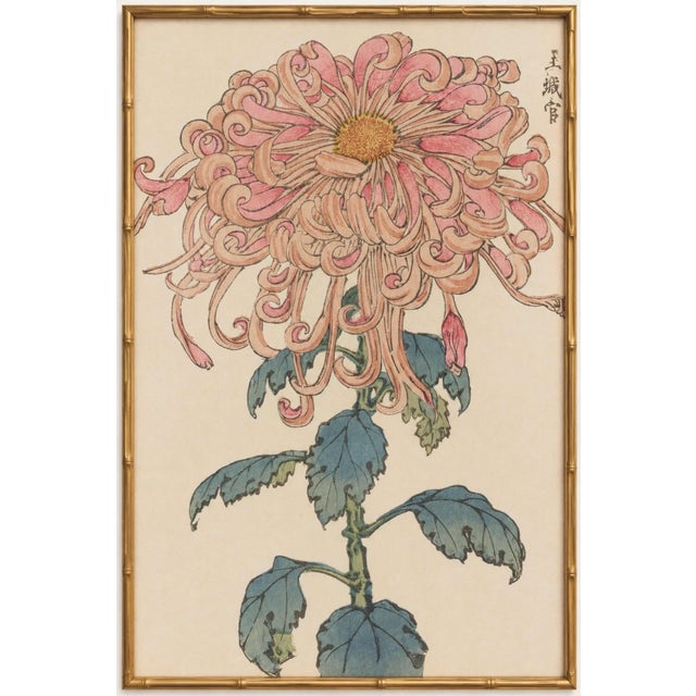Pink Floral Giclee, Vintage Japanese Botanical Art Print, 8" X 12" For Sale In Buffalo - Image 6 of 8