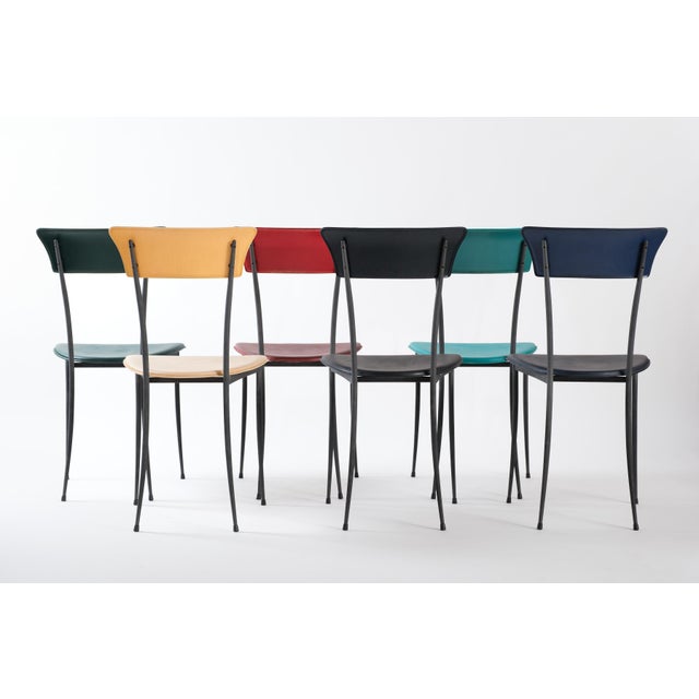 Postmodern Dining Chairs by Arper Italy, 1980s — Set of 6 For Sale - Image 3 of 11