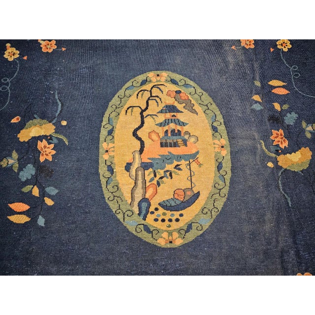 Vintage Chinese Art Deco Oversize Rug, Wool Pile, Pagoda Design, 12' X 20' For Sale - Image 14 of 16