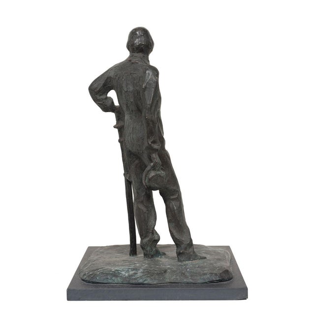 Bronze sculpture of Giuseppe Garibaldi standing, 19th century. Very good condition.