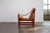 Scandinavian Mid-Century Safari Chair made of teak and brown leather This elegant Safari Chair is an iconic example of the...