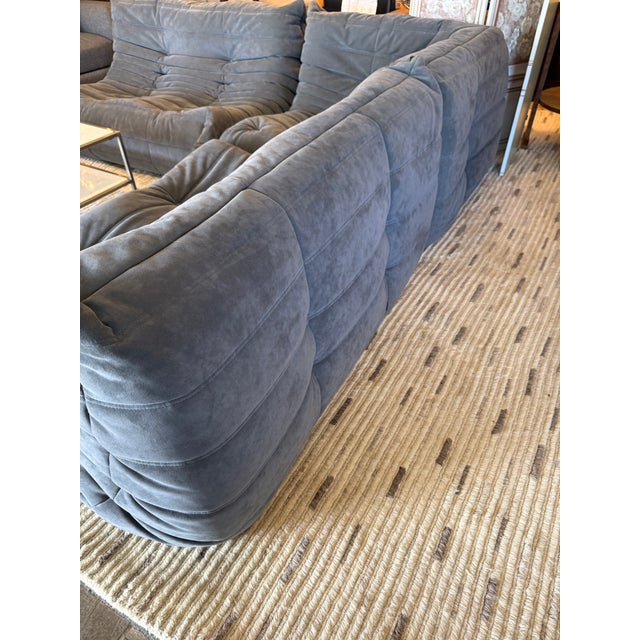 2020s Michel Ducaroy for Ligne Roset Togo Sectional, Alcantara Chic For Sale - Image 5 of 11