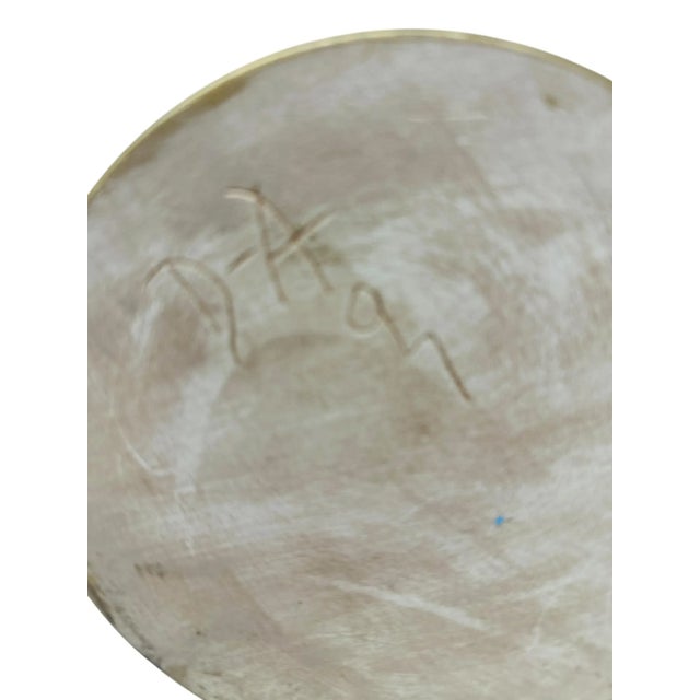 Vintage 1990s Ceramic Dove Planter | Hand-Painted Hobbyist Piece | Double Doves With Wings | Retro Home Decor | Unique Bird Sculpture Vase For Sale - Image 11 of 11