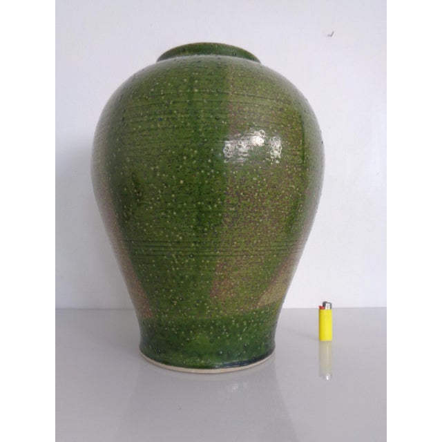 Large Glazed Studio Ceramic Vase, Italy, 1960s For Sale - Image 4 of 18