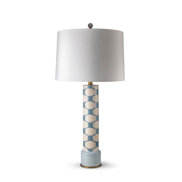 American Winterthur for Port 68 Dupont Key Blue Lamp For Sale - Image 3 of 5