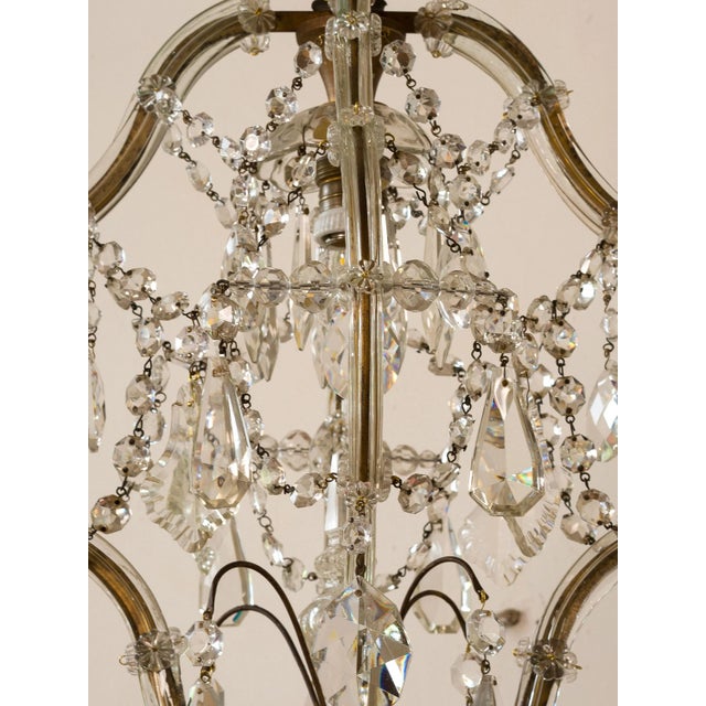 Vintage Maria Teresa Crystal Pendant Light, 1940s For Sale - Image 8 of 10