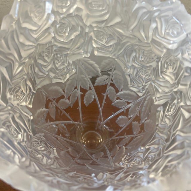 2000 - 2009 Shannon Crystal Vase Made by Godinger For Sale - Image 5 of 6