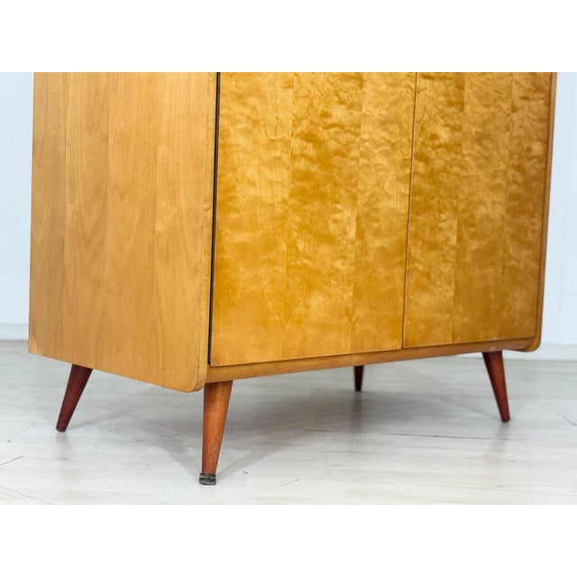 Mid-Century Modern Wardrobe in Birch For Sale - Image 6 of 11