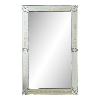 Italian 19th Century Venetian Mirror in Rectangular Frame For Sale