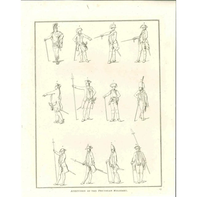 Attitudes of the Prussian Military is an original artwork realized by Thomas Holloway for Johann Caspar Lavater's "Essays...