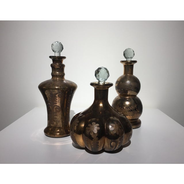 Copper Colored Apothecary Decanters Set of 3 Chairish