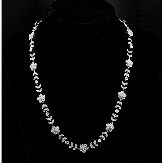 Metal Gold-toned Brass & Dangling Pearl Statement Necklace For Sale - Image 7 of 12