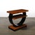 Pair of Art Deco Machine Age Two-Tier Side Tables in Walnut & Black Lacquer For Sale - Image 9 of 18
