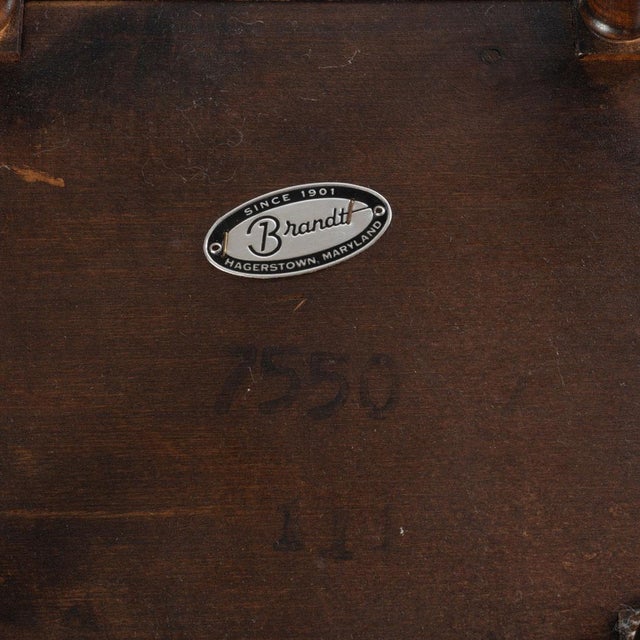 Vintage Brandt Cherry Faux Bamboo 3 Tier Etargere For Sale - Image 11 of 12