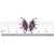 18K White Gold 1.00 Cttw Diamond, Ruby Sapphire, and Amethyst Mixed Gemstone Butterfly Brooch Pin (G-H Color, VS1-VS2 Clarity) For Sale In New York - Image 6 of 6