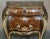 Italian Marquetry Inlaid Burr Walnut Bombe Bedside Cabinets, Set of 2 For Sale - Image 4 of 13