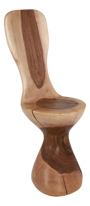 Carved Chair in Walnut by Logniture