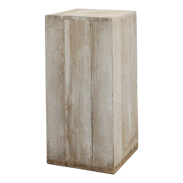 Modern Oak Wood Pedestal, Belgium, 1990s For Sale