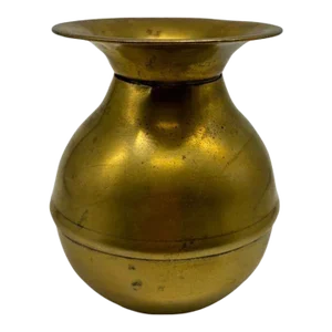 1920s Brass Ashtray With Detachable Lid by M.A.B. Co.