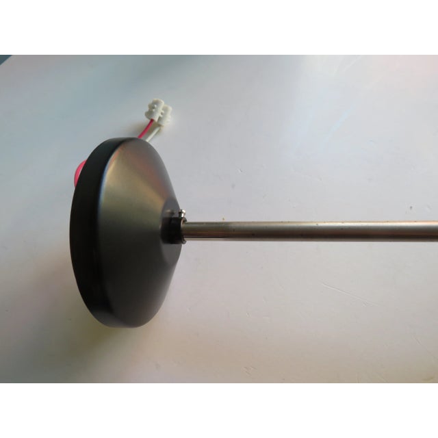 Art Deco Hanging Lamp with White Shade in Frosted Glass, 1930s For Sale - Image 10 of 11