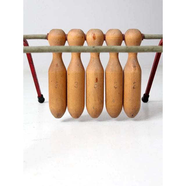 Vintage Wooden Bowling Game For Sale - Image 6 of 13