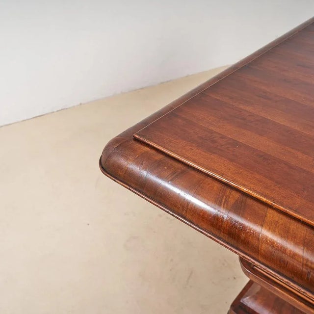 Wood Art Deco Brown Table For Sale - Image 7 of 8