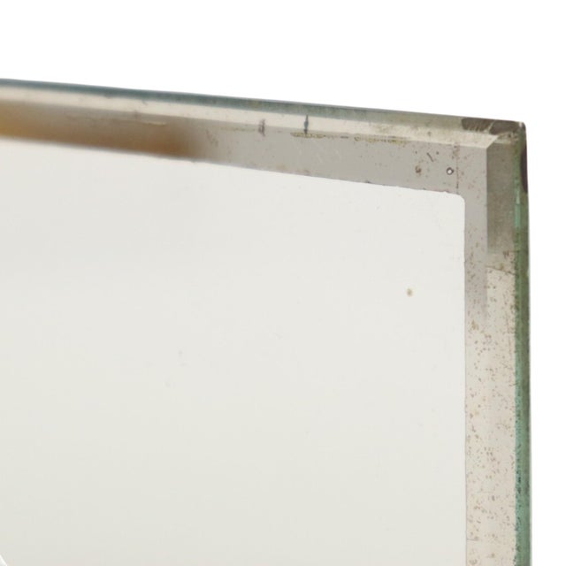Glass Small Art Deco Photo Frame in Marble, Glass and Mirrored Border, 1930s For Sale - Image 7 of 15