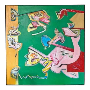 Abstract Acrylic on Canvas Painting by James L. Bruch
