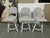 Design Plus Gallery presents a Set of Three Riviera Swivel Counter Stools from Serena & Lily. The stools have powder-...
