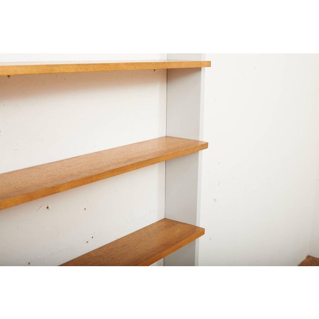 Open Shelf Bookcase in Grey Wood with Veneered Shelves by Erika Schlaepfer-Thoene for Hegnauer, 1956 For Sale - Image 6 of 12