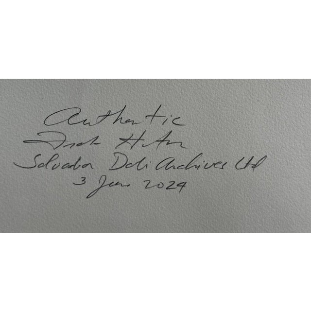 1970s Dali Memories Surrealism Crazy Crazy Crazy Minerv H/S/N Dali Archives Certified For Sale In Miami - Image 6 of 6