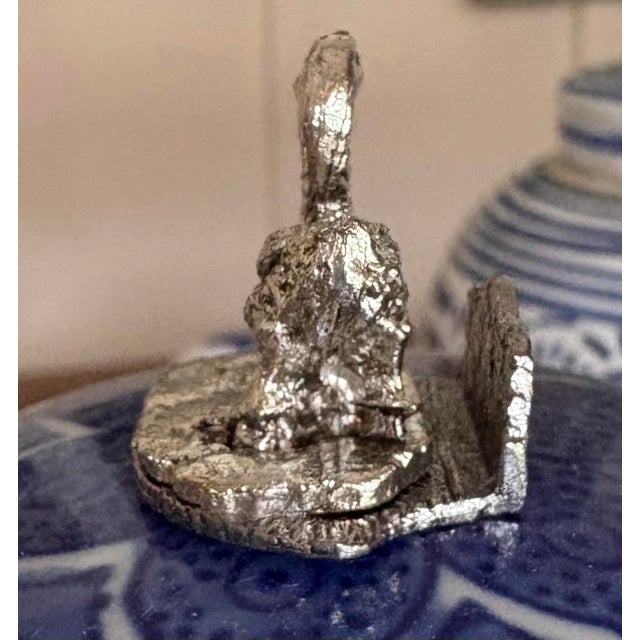 Metal Vintage 1975 Metzke Pewter Duck Place Card Holders – Original 2 Boxes - Set of 12 For Sale - Image 7 of 10