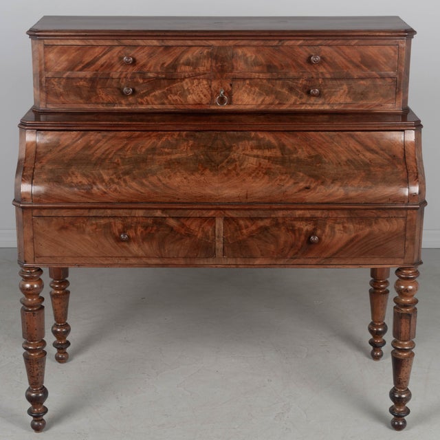 19th Century Louis Philippe Mahogany Desk For Sale In Orlando - Image 6 of 12