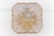 Square 3D Amber Glass Flush Mount Lamp by Limburg, Germany, 1960s For Sale - Image 12 of 12