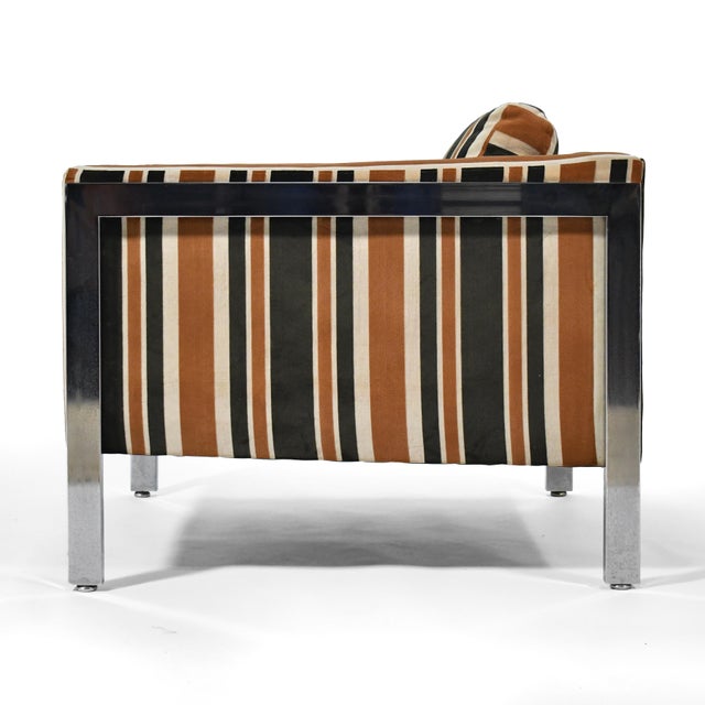 Mid 20th Century Milo Baughman Style Lounge Chair For Sale - Image 5 of 8