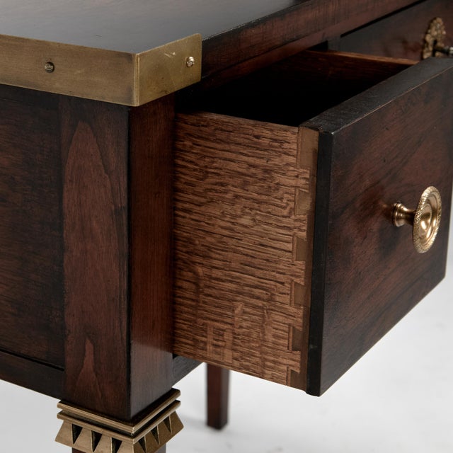 Vintage Regency Style Rosewood Desk by Baker For Sale In West Palm - Image 6 of 12