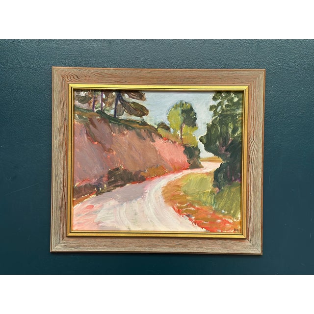 Bente Bjerregaard, Warm Day, France, 1982, Oil on Canvas, Framed For Sale - Image 12 of 18