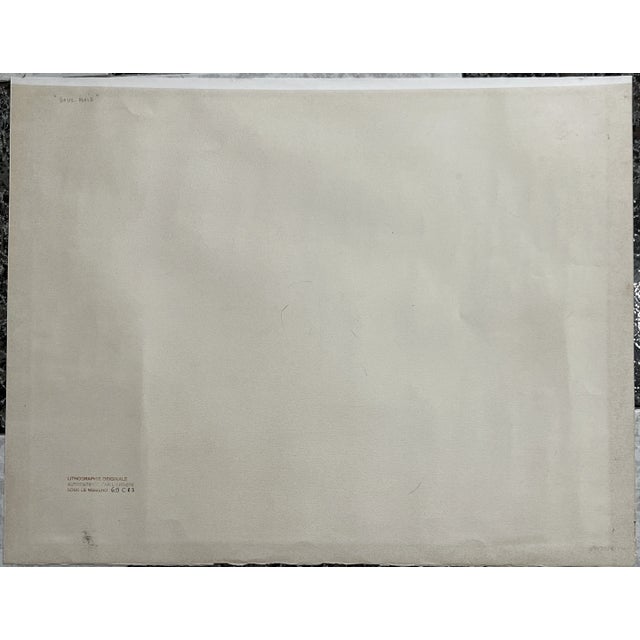 Lithograph from the year 1983 approx. 5/195. sous bois title France paper size 56 x 71.5 cm. Sold unframed in a tube This...