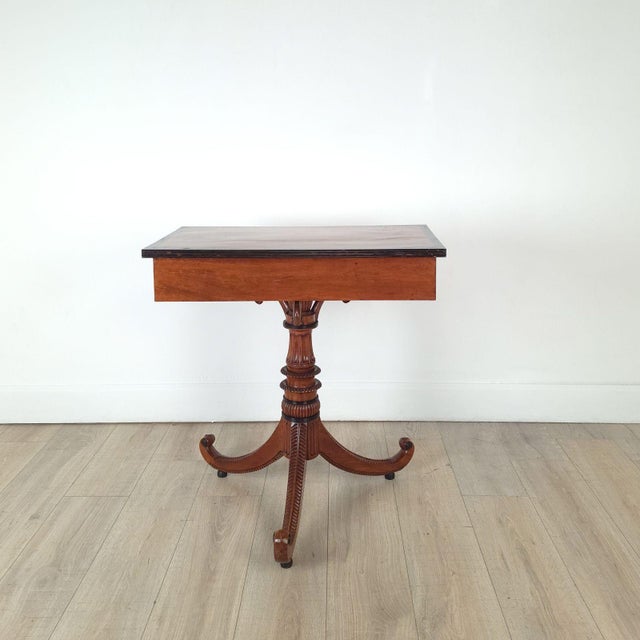 Early 19th Century Anglo-Indian Satinwood and Ebony Writing Table, Circa 1830 For Sale - Image 5 of 12