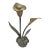 Vintage Brass Lily Flower Candle Holder For Sale