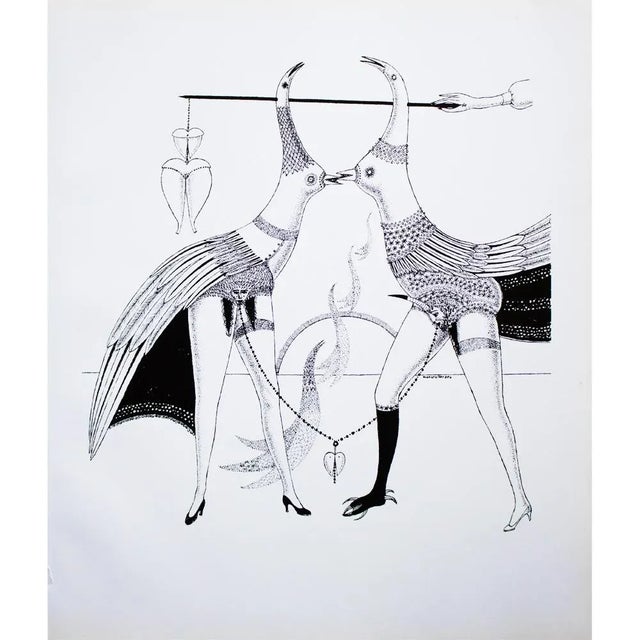 1968 Max Walter Svanberg Composition No. 9, Original Period Black & White Lithograph For Sale - Image 13 of 13