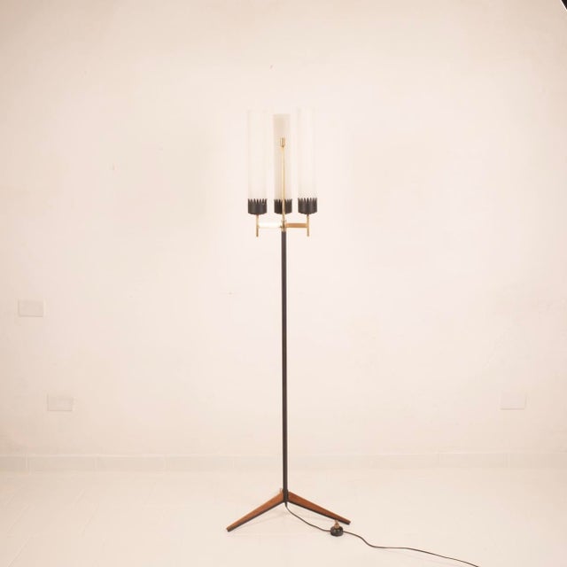 Metal 3-Armed Floor Lamp from Stilnovo, 1950s For Sale - Image 7 of 15