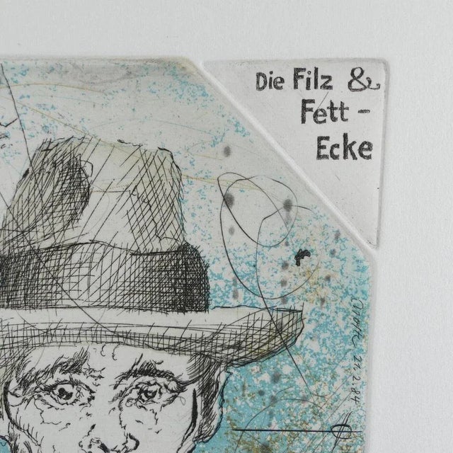 Udo Nolte, Joseph Beuys, Etching, 1984 For Sale - Image 4 of 9