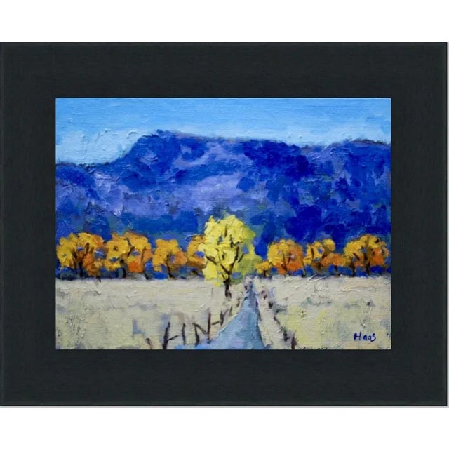 Contemporary Nevada Cottonwoods, Modern Oil Painting Landscape For Sale - Image 3 of 5