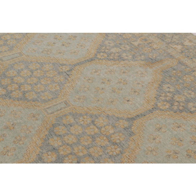 2010s Rug & Kilim’s Persian Afshar-Inspired Distressed Rug, Geometric Patterns in Blue For Sale - Image 5 of 10