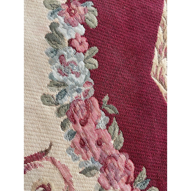 Vintage Mid 20th Century French Aubusson-Style Jacquard Tapestry Rug For Sale In Chicago - Image 6 of 10
