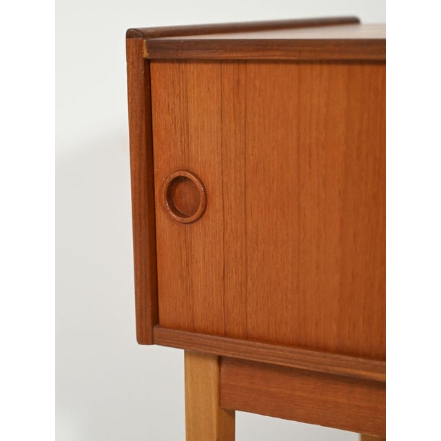 Brown Scandinavian Entrance Sideboard, 1960s For Sale - Image 8 of 10