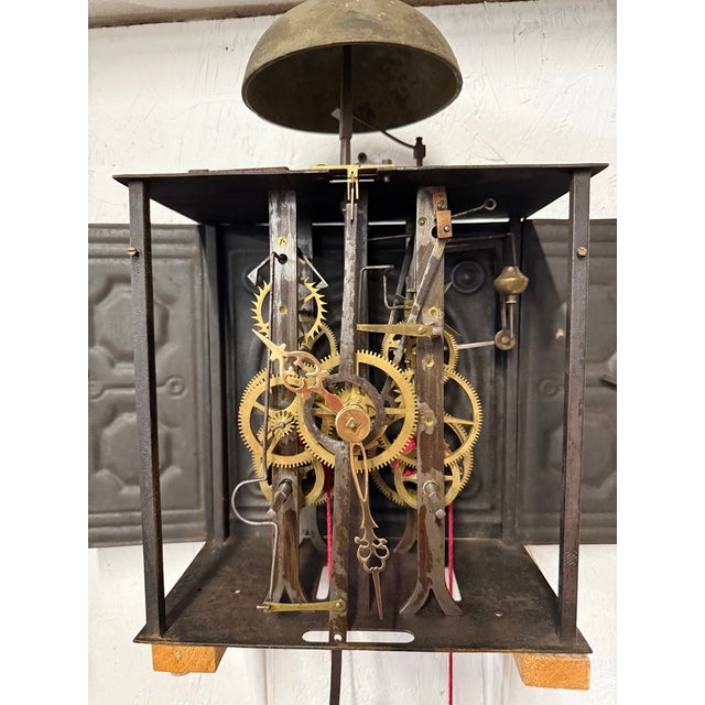 19th C. French Morbier Clock or Comtoise Mouvement For Sale In Orlando - Image 6 of 13